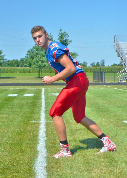 Football Spotlight: Whitko senior split end and defensive back Brady Weeks will look to have a big impact on both sides of the ball in 2015. (Photo by Nick Goralczyk)