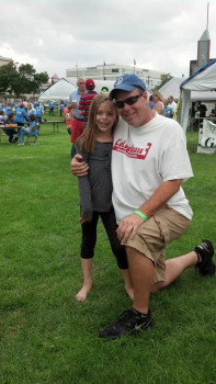 Steve Starzyk and his daughter.