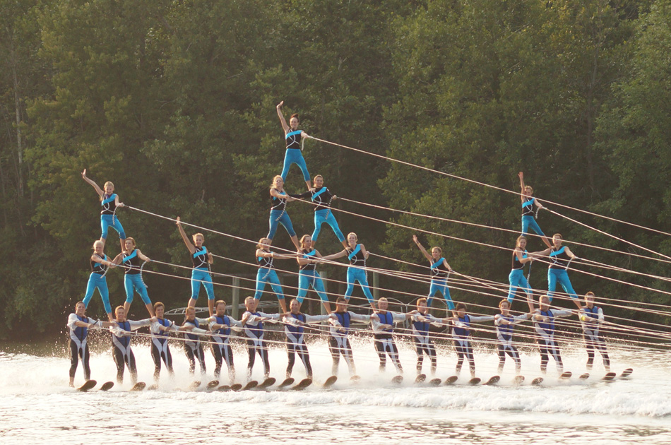 The Lake City Skiers placed third at the Division II Show Ski Nationals last weekend. (Photo provided by the Lake City Skiers)