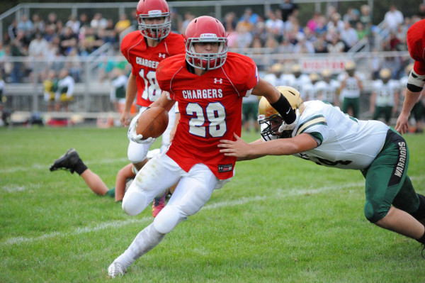 West Noble running back Bradley Martin amassed 178 yards of total offense, including an 87-yard touchdown catch.