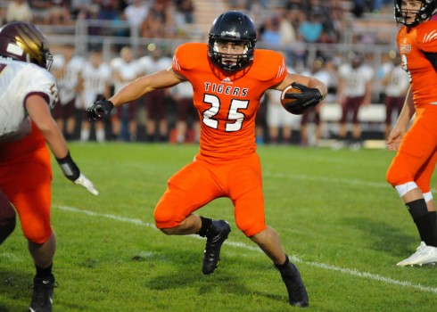 Warsaw running back Will McGarvey scored three touchdowns against City.