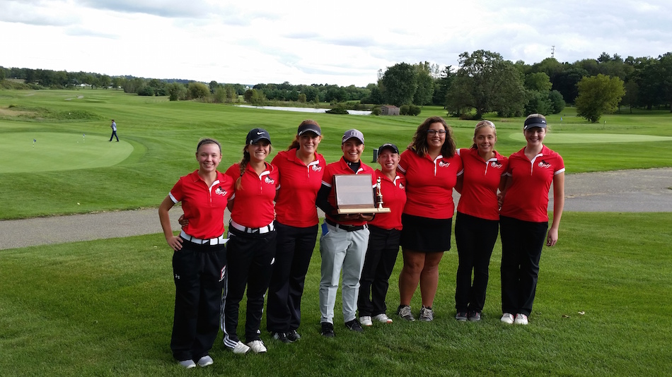 The NorthWood girls golf team won the NLC Tournament championship Saturday in Middlebury.