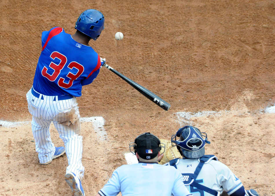 Jeffrey Baez has been promoted from the South Bend Cubs to High-A Myrtle Beach.