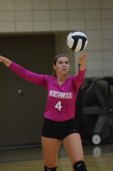 Sydney Wysong had an outstanding match for NorthWood.