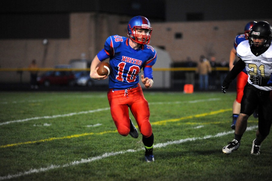 Quarterback Garrett Elder will led his Whitko team against Churubusco at home Friday night in a Class 2-A sectional semifinal game (File photo by Mike Deak)