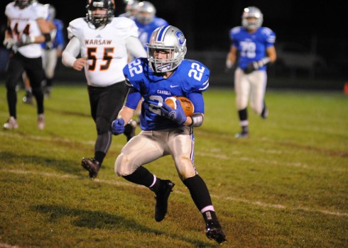 Carroll's Nicholas Novotny en route to a 49-yard touchdown.