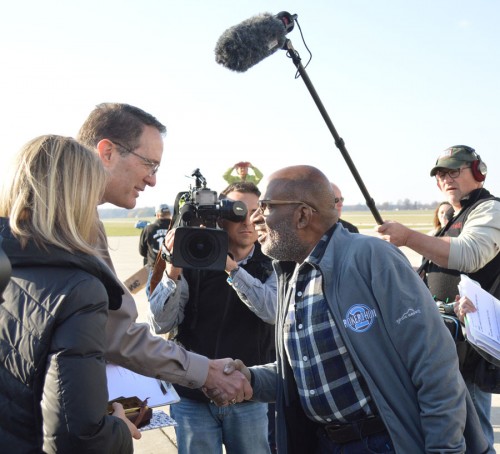 Al Roker vists Goshen