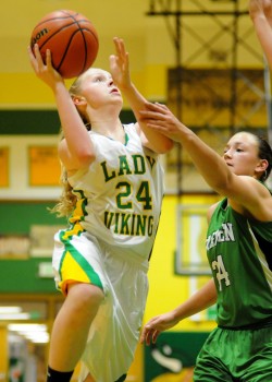 Valley freshman Sophie Bussard totaled six points and five rebounds in her debut.