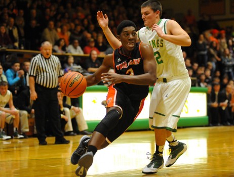 Warsaw's Paul Marandet gets around Valley's Trevor Neeley.