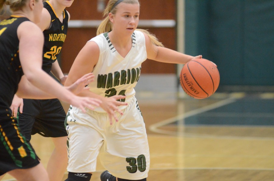 Wawasee's Kylee Rostochak looks for room to operate versus Northridge Tuesday night in Syracuse. Rostochak scored a game-high 16 points in a 53-43 NLC loss to the Raiders.