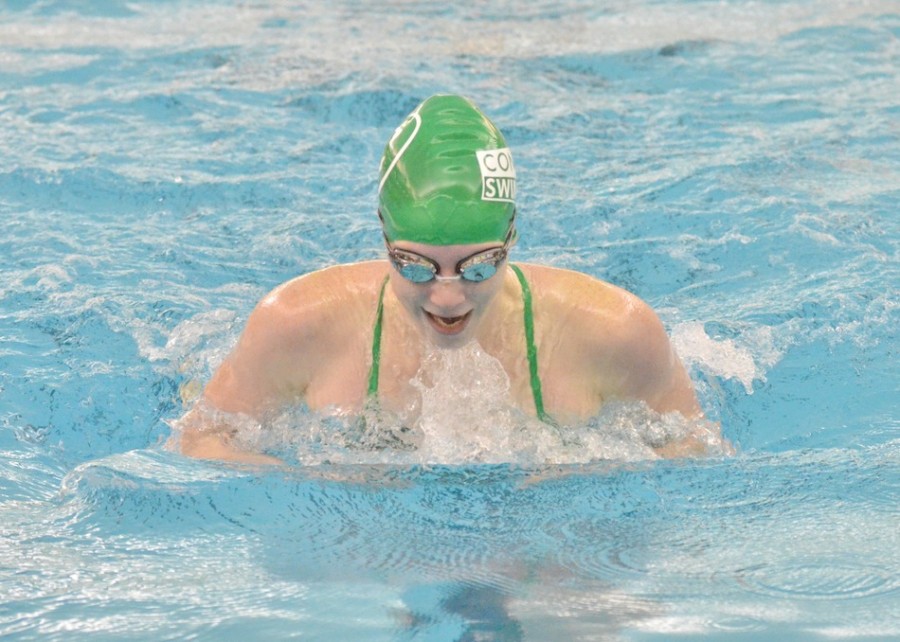 Concord's Maddisen Lantz won both the 100 fly and 100 breast in Tuesday's meet with Wawasee. (Photos by Nick Goralczyk)