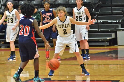 Melissa Goss had eight assists and three steals in Wednesday's win over Calumet. (Photos by Nick Goralczyk)
