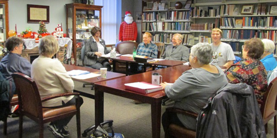 Aspiring writers shared their compositions with each other at Writer’s Corner last week. The group meets the third Monday each month at 10 a.m. to develop their writing skills and encourage one another.