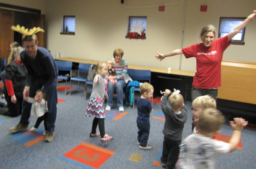 The room is flying each month when toddlers come for dance time at the Syracuse Library. Cara Burnham was the guest leader at December’s dance. The next dance and snack is scheduled for 10:30 a.m. Wednesday, Jan. 27.