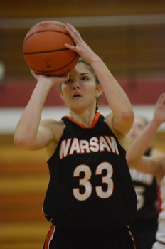 Emma Bohnenkamper eyes a key free throw late in the game.