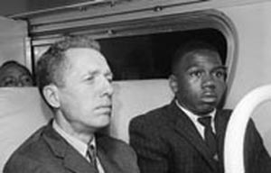 Freedom Riders James Peck (L) and Charles Person (R) May, 1961.