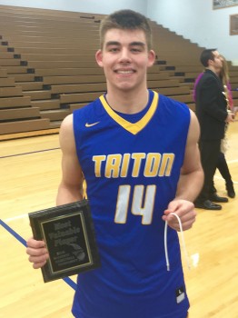 Triton's Jordan Anderson was named Bi-County Tournament MVP.