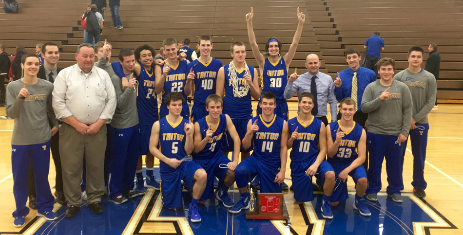 Triton's boys basketball team won the 2016 Bi-County Tournament , defeating LaVille in the championship game 49-25.