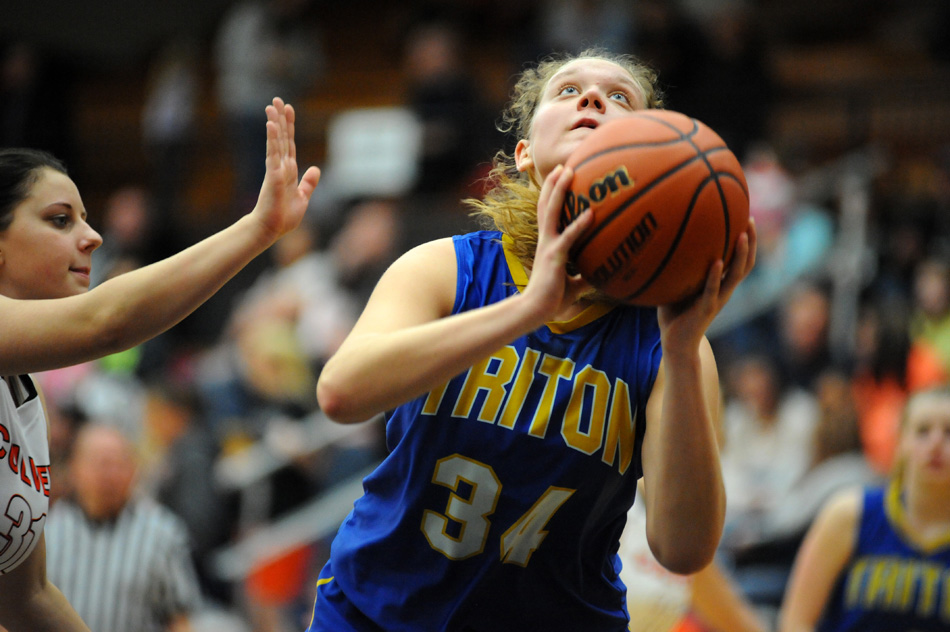 Triton's Charlotte Morris had a big game against Culver, recording 14 points and four rebounds.
