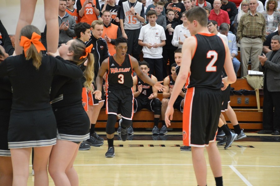 Senior Paul Marandet has helped lead Warsaw to an 18-0 mark. The No. 4 Tigers, who are the lone undefeated team in the state, will look for a second straight NLC title at home Friday night versus rival Plymouth (File photo by Keith Knepp).