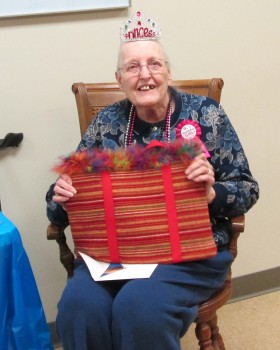 The North Webster Library staff recently surprised Myrna Hendersen with a surprise birthday party complete with cupcakes and gifts. Hendersen is a regular at the library where she enjoys working on puzzles, checking out books, and attending programs.