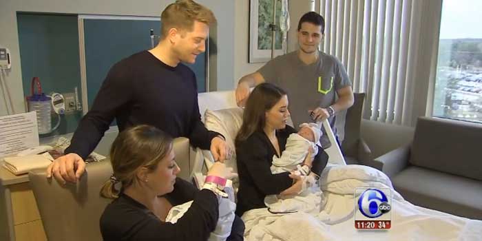 Twins deliver daughters within minutes of each other