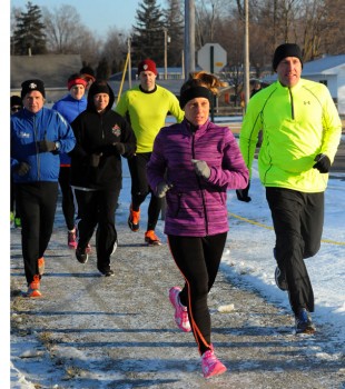 Runners at Winter 5K