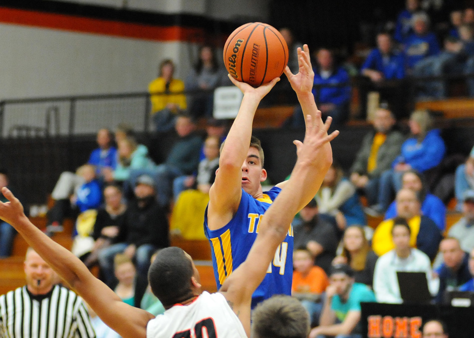 Triton senior Jordan Anderson has found his shooting stroke down the stretch. (Photo by Mike Deak)