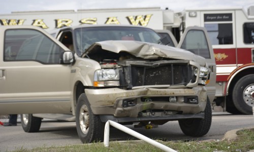 The Ford Excursion that struck the Toyota Tundra that was broadsided.