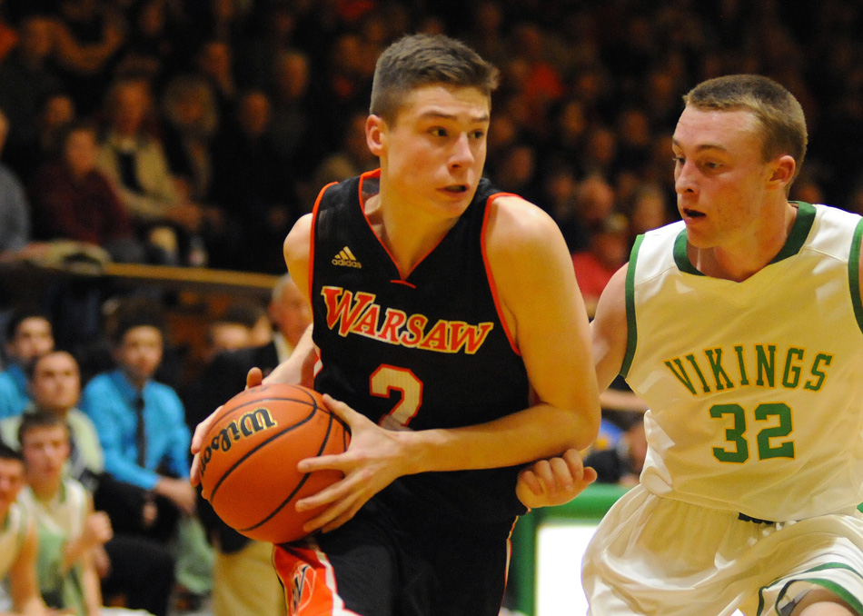 Kyle Mangas of Warsaw was named to the iBCA Indiana Junior All-Star Team. (File photo by Mike Deak)