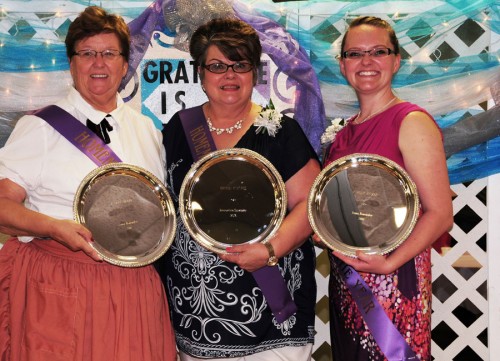 Homemaker Of the Year Winners, are, from left, Senior Homemaker of the Year Ramona Huber; Intermediate Homemaker of the Year Brenda Mestach;, and Young Homemaker of the Year Ashley Witmer. 