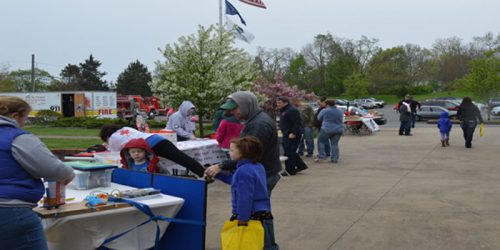 Cool temps and rain kept the crowds to a minimum at the fourth Annual Kids Safety Day in Syracuse