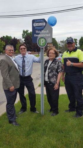Rob Parker, President & CEO Kosciusko Chamber of Commerce, Executive Director, WCDC; Jeremy Skinner, City of Warsaw; Cindy Dobbins, Buffalo Street Emporium & Next Chapter Book Store, City of Warsaw; Dana Hewitt, Parking Control, City of Warsaw.