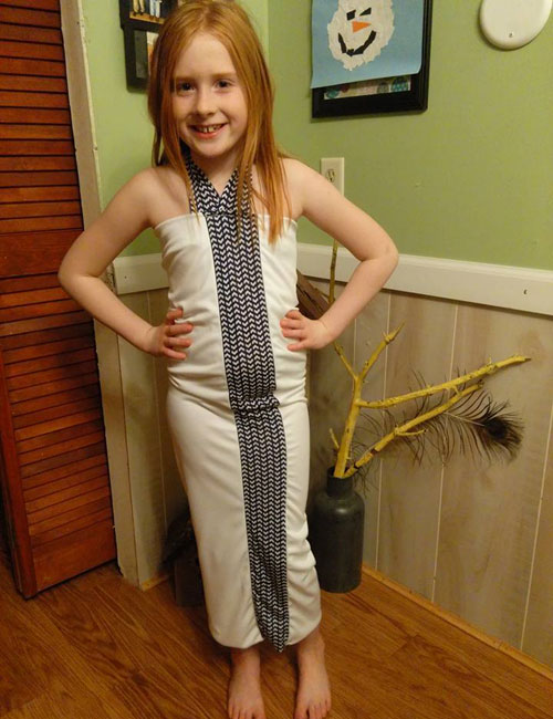 Karley Hallstrom shows off a design she will send down the runway at an upcoming charity event. (Photos provided)