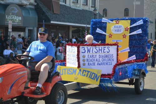 The Milford Kiwanis' float entry in the 2016 Milford Memorial Day Parade. 