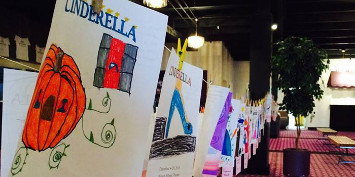 Third- and fourth-graders designed posters for the winter, 2015, production of "Cinderella."