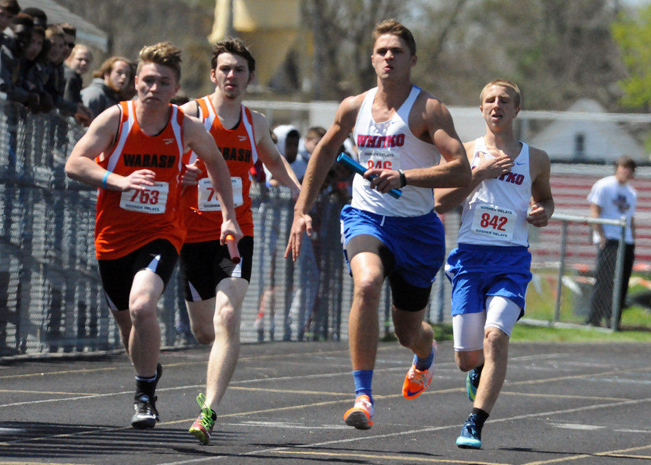 Whitko's Gavin Powell and Brady Weeks will take their exploits to the Three Rivers Conference boys track meet Tuesday. (Photos by Mike Deak)