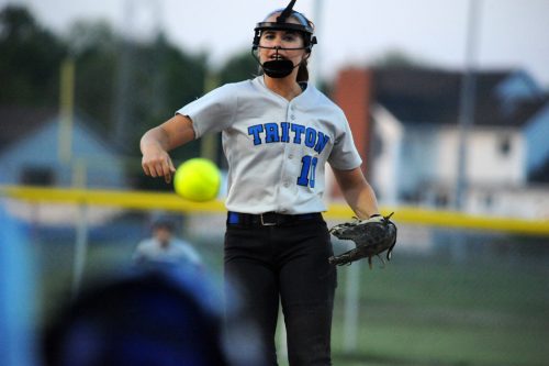 Courtney Jennings got the win in the circle for Triton.