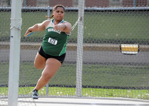 Wawasee's Alexis Manges placed third in the discus.
