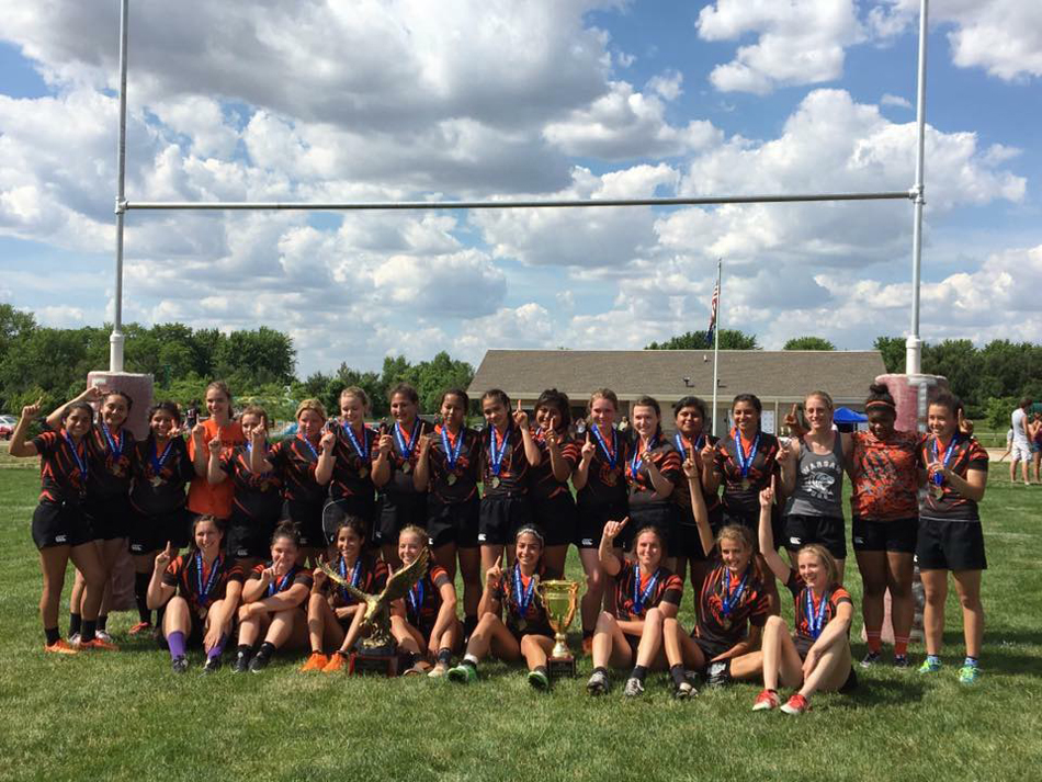 Warsaw's girls rugby team won the state championship Monday, beating Indianapolis Arsenal Tech 34-12. (Photo provided)