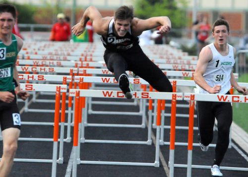 Trevor York of Warsaw was a surprise qualifier for the 110 hurdles finals.