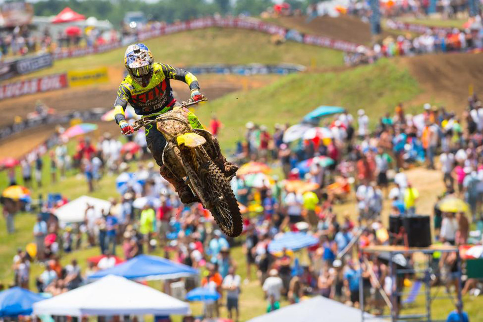 Ken Roczen has won nine of 10 motos this season with four overall wins, including Saturday's fff. (Photos by Simon Cudby)