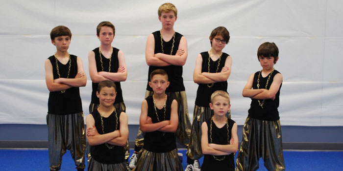 From left to right in the front: Anthony Hensley, Blaine Baut and Paiton Knight. From left to right in the back: Lane Kaiser, Aidan Stewart, Joe Hackleman, Dougie Rassi and Grey Kaiser.