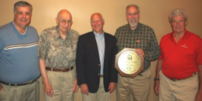 Pictured from left are Ken Locke, Terry Klondaris, Jim Griest, Steve Ailes and John Hall. (Photo provided)