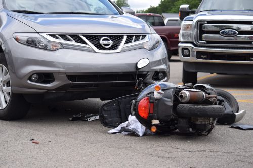 Crews responded to a car vs moped accident in the Tecomet parking lot. (Photo by Maggie Kenworthy)