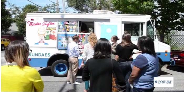 Indy Uber delivering ice cream