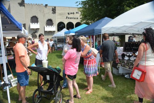 Many people enjoyed the beautiful July weather at the eighth annual Dixie Days Festival and Art Fair. Artists competed in a juried art fair on Pilcher's lawn. Various vendors also were on hand to display their wares.
