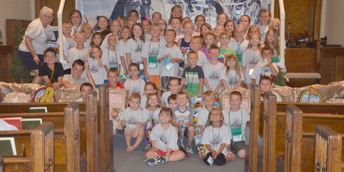 59 children attended and received backpacks from Leesburg United Methodist Church during vacation bible school