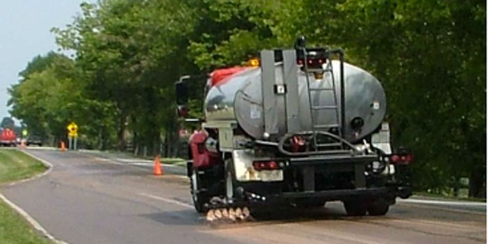 Reclamite Pavement Preservation work begins this Tuesday. (Photo provided)