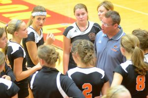Mike Howard, who guided the Warsaw volleyball team the past eight years, was named Whitko's new coach Friday night. (File Photo by Mike Deak)